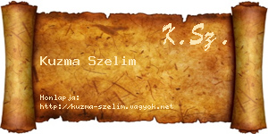 Kuzma Szelim névjegykártya
